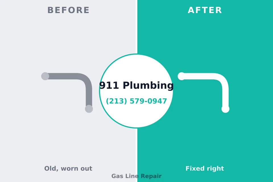 Before and after: plumbing repair Garrett, TX